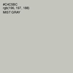 #C4C5BC - Mist Gray Color Image